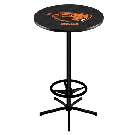 Holland Bar Stool Co 42" Black Oregon State Pub Table L216B4228OregSt